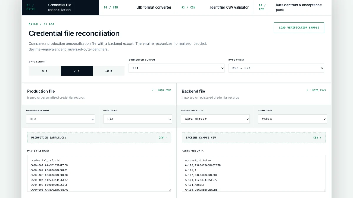 A Free RFID Credential Reconciliation Tool for EV Charging Teams