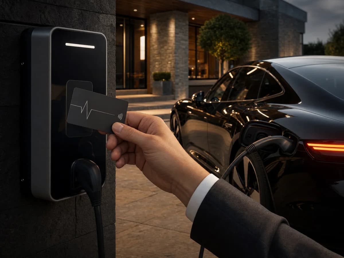 Tarjetas RFID metálicas de lujo para recarga de vehículos eléctricos product view 1